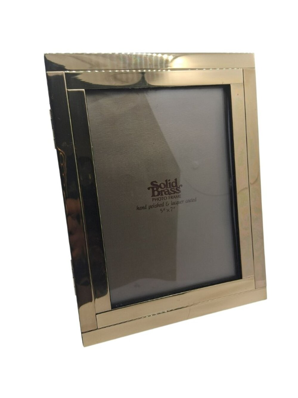 Solid Brass Photo Frame Book Hand Polished Lacquer Coated Holds 57 Pictures